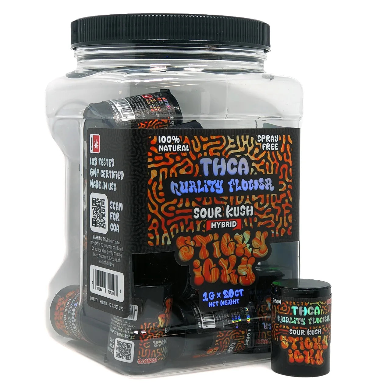Sticky Icky - THCA Flower 1g - Jar of 20 Sticky Icky - THCA Flower 1g - Jar of 20